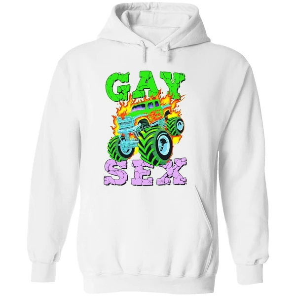Monster Truck Gay Sex Fire Hoodie - Image 8