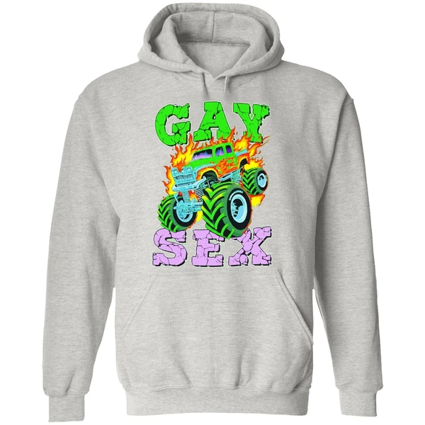 Monster Truck Gay Sex Fire Hoodie - Image 9