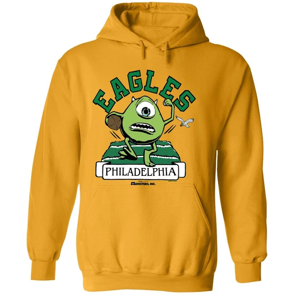Monsters Inc Mike Wazowski Philadelphia Eagles Hoodie