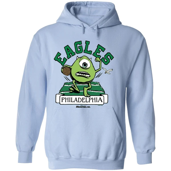 Monsters Inc Mike Wazowski Philadelphia Eagles Hoodie - Image 4