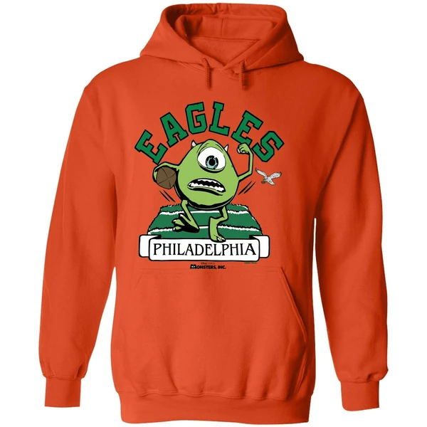 Monsters Inc Mike Wazowski Philadelphia Eagles Hoodie - Image 6