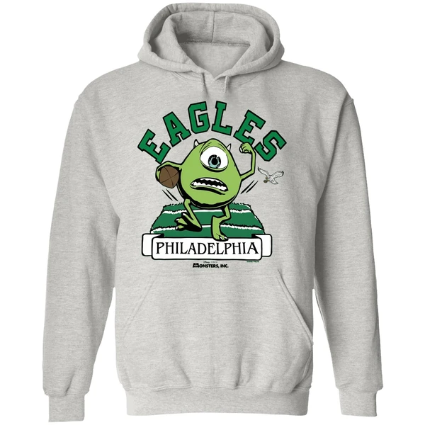 Monsters Inc Mike Wazowski Philadelphia Eagles Hoodie - Image 9