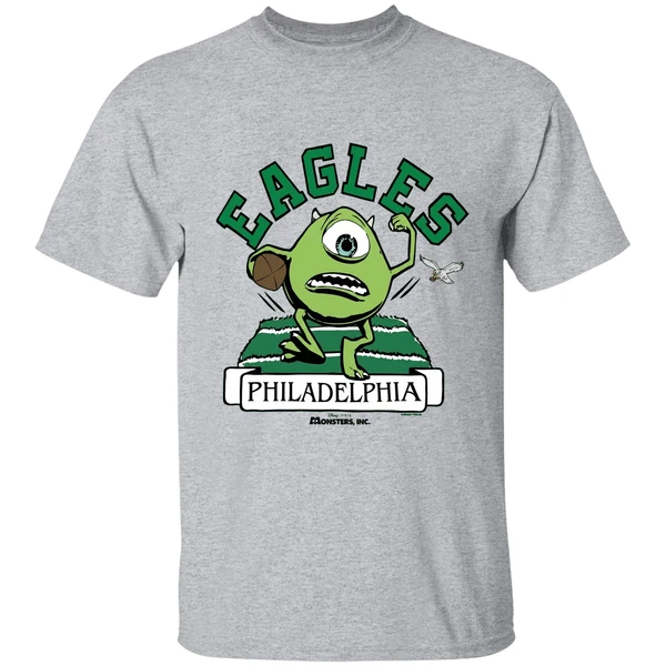 Monsters Inc Mike Wazowski Philadelphia Eagles Shirt - Image 6