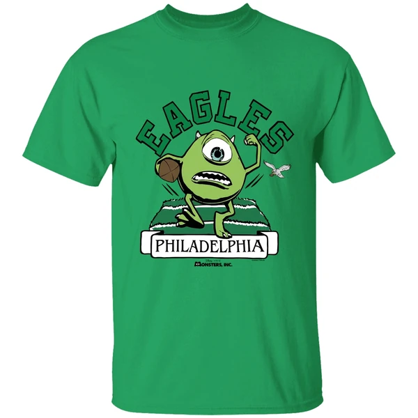Monsters Inc Mike Wazowski Philadelphia Eagles Shirt - Image 8