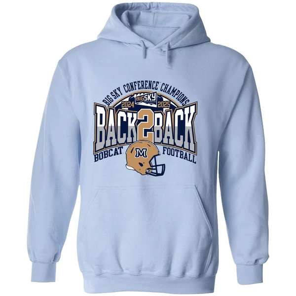 Montana State Bobcats Big Sky Conference Champions Back 2 Back Hoodie - Image 4