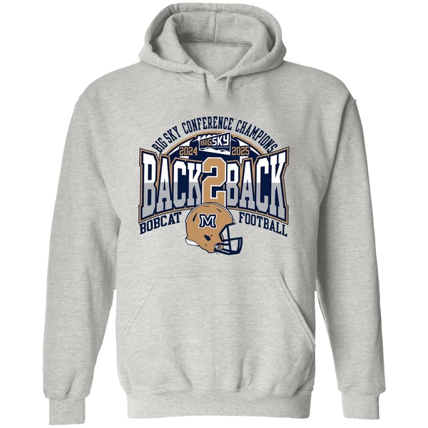 Montana State Bobcats Big Sky Conference Champions Back 2 Back Hoodie - Image 9