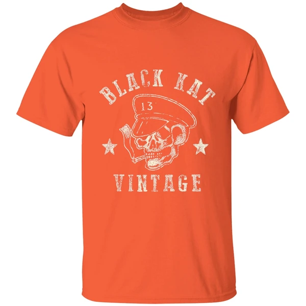 Moto Skull Black Kat Vintage Shirt - Image 6