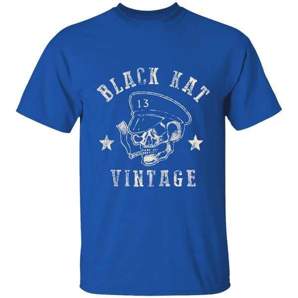 Moto Skull Black Kat Vintage Shirt - Image 8