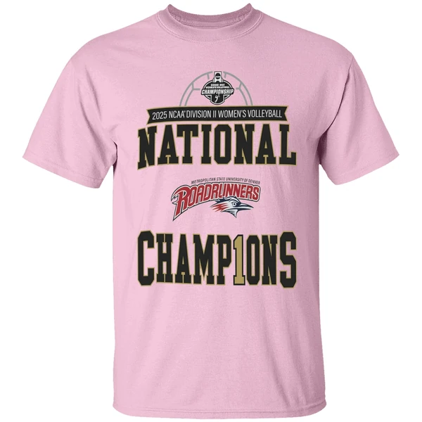 Msu Denver Ncaa Division Ii Womens Volleyball Championship 2025 Shirt - Image 2