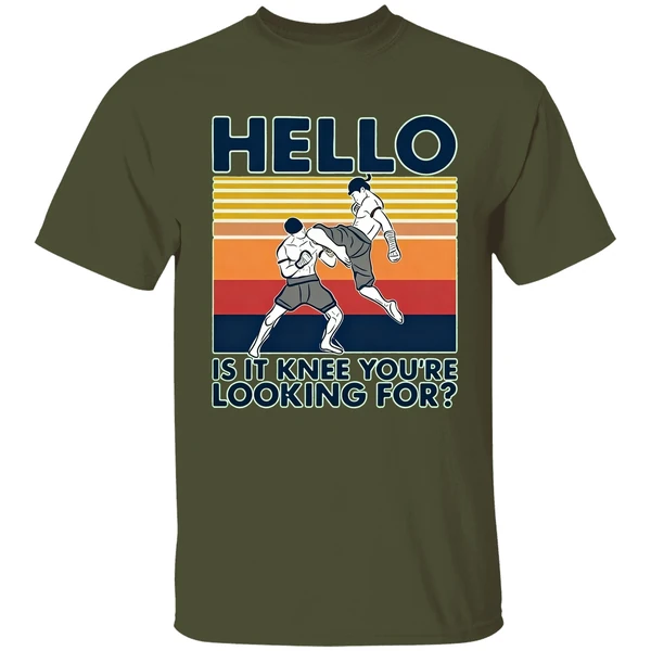 Muay Thai Hello Is It Knee You Re Looking For Vintage Shirt - Image 3