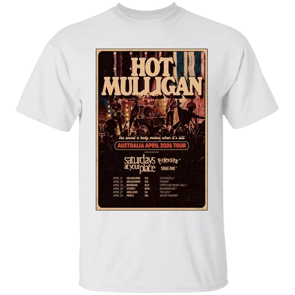 Mulligan Tour Aus April 2026 Poster Shirt