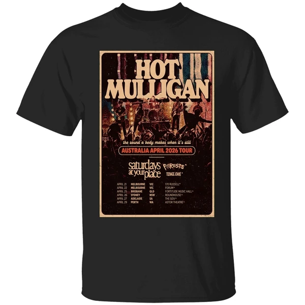 Mulligan Tour Aus April 2026 Poster Shirt - Image 7