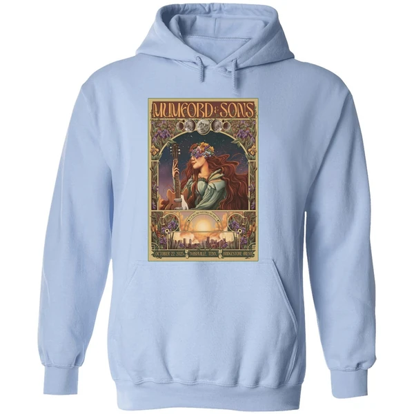 Mumford And Sons In Nashville Tn On Oct 22 2025 Poster Hoodie - Image 4