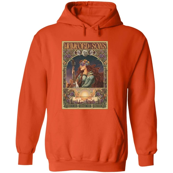 Mumford And Sons In Nashville Tn On Oct 22 2025 Poster Hoodie - Image 6