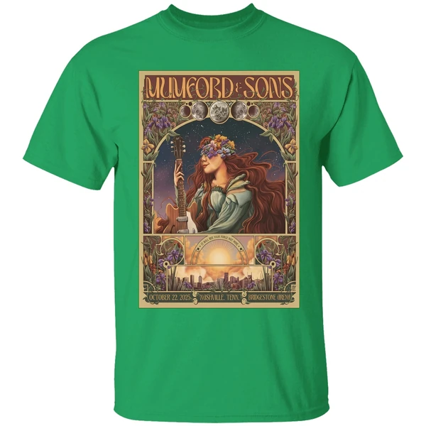 Mumford And Sons In Nashville Tn On Oct 22 2025 Poster Shirt - Image 2