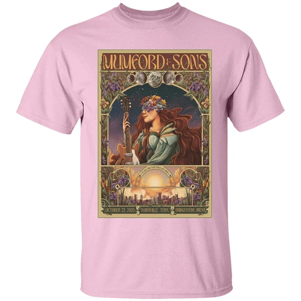 Mumford And Sons In Nashville Tn On Oct 22 2025 Poster Shirt - Image 3