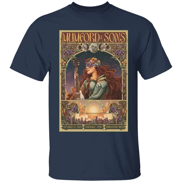 Mumford And Sons In Nashville Tn On Oct 22 2025 Poster Shirt - Image 5