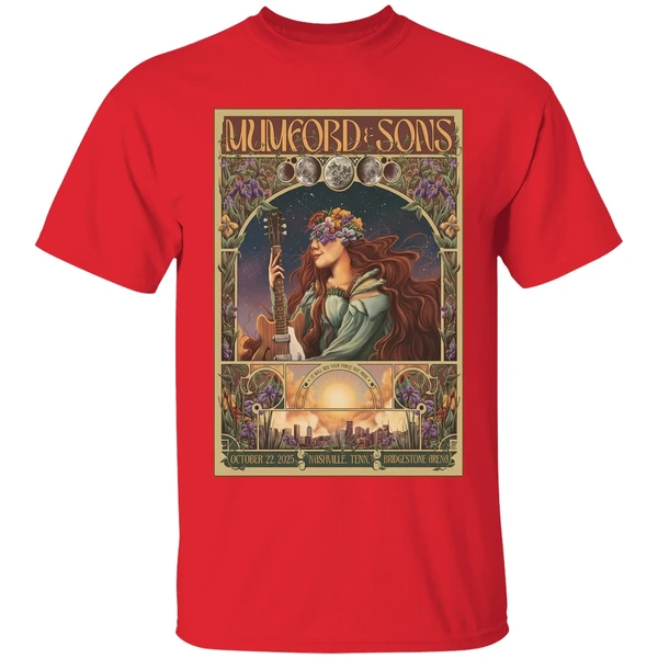 Mumford And Sons In Nashville Tn On Oct 22 2025 Poster Shirt - Image 7