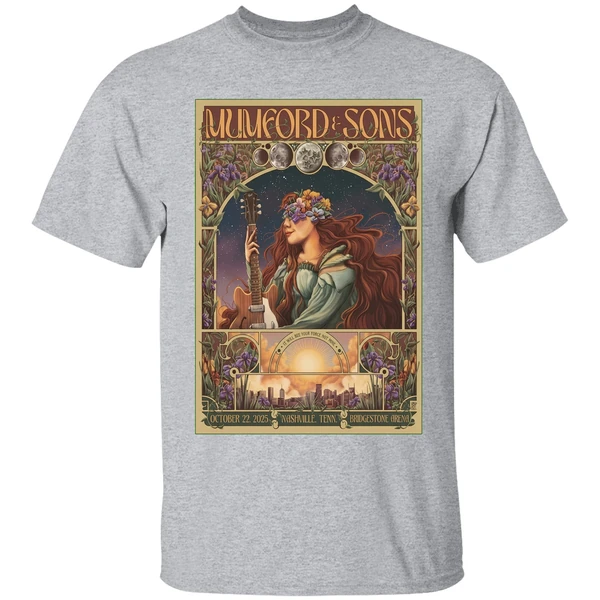 Mumford And Sons In Nashville Tn On Oct 22 2025 Poster Shirt - Image 9