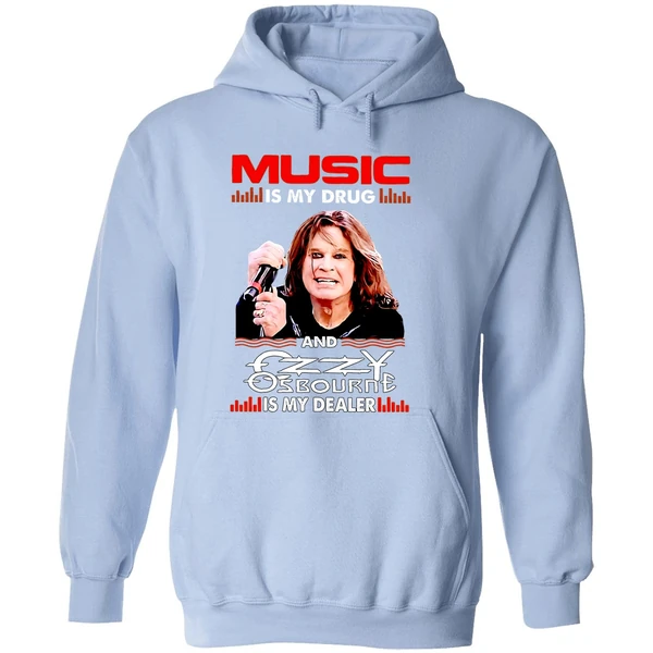 Music Is My Drug And Is My Dealer Ozzy Osbourne Hoodie - Image 4