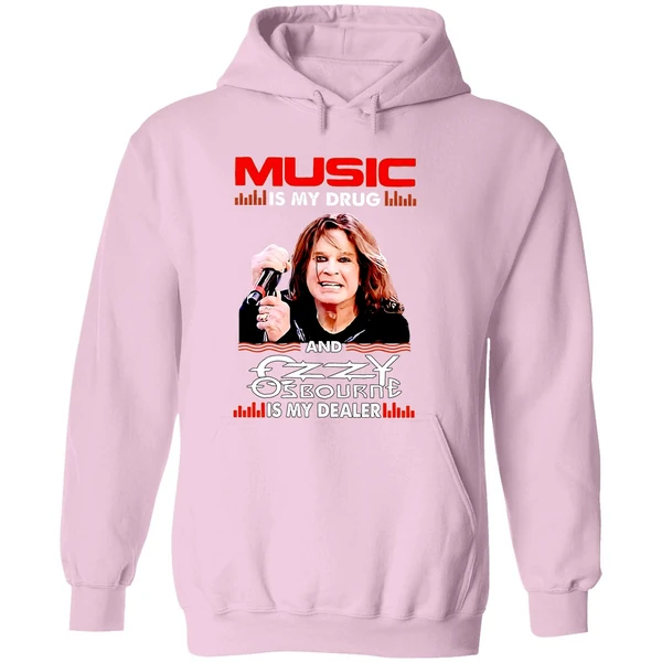 Music Is My Drug And Is My Dealer Ozzy Osbourne Hoodie - Image 5