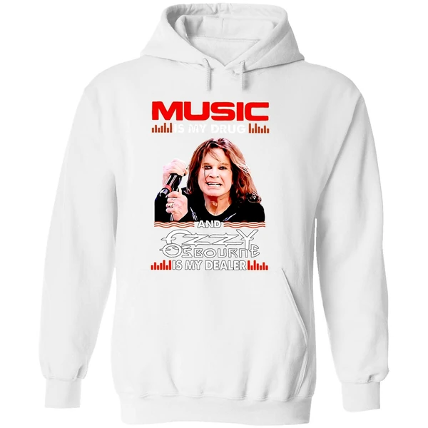 Music Is My Drug And Is My Dealer Ozzy Osbourne Hoodie - Image 8