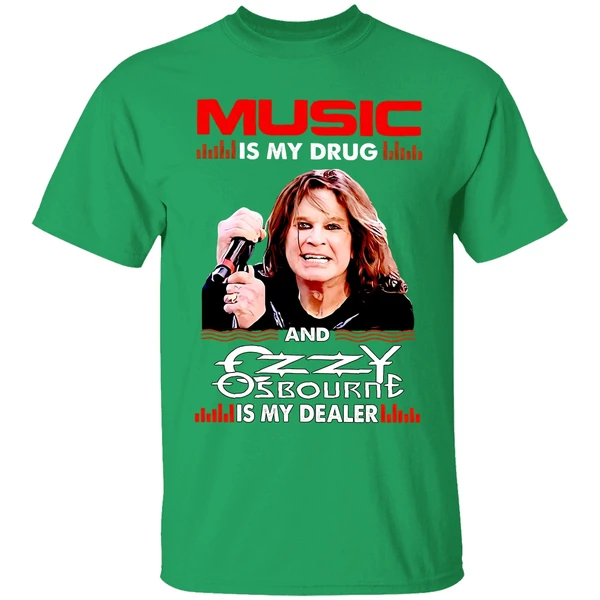 Music Is My Drug And Is My Dealer Ozzy Osbourne Shirt - Image 2