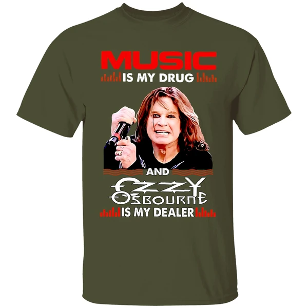 Music Is My Drug And Is My Dealer Ozzy Osbourne Shirt - Image 4