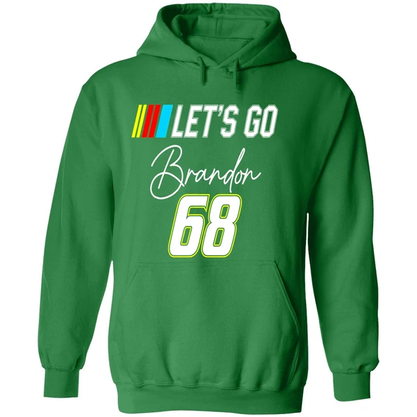 Nascar Lets Go Brandon 68 Biden Hoodie - Image 2
