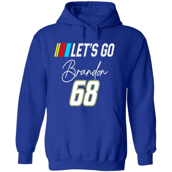 Nascar Lets Go Brandon 68 Biden Hoodie - Image 7