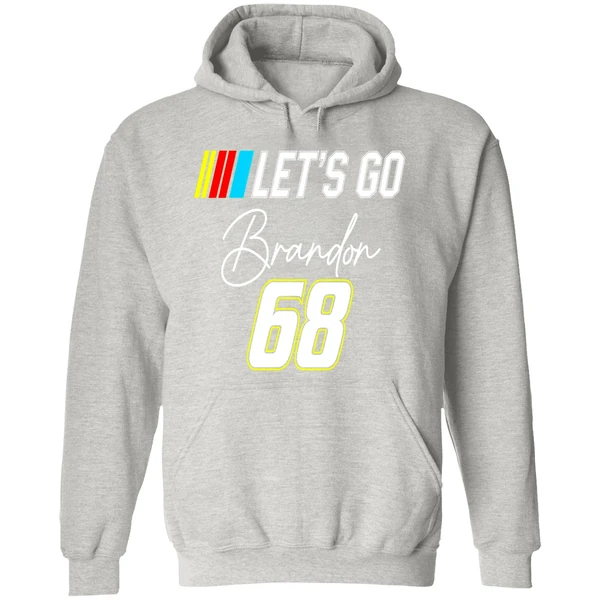 Nascar Lets Go Brandon 68 Biden Hoodie - Image 9