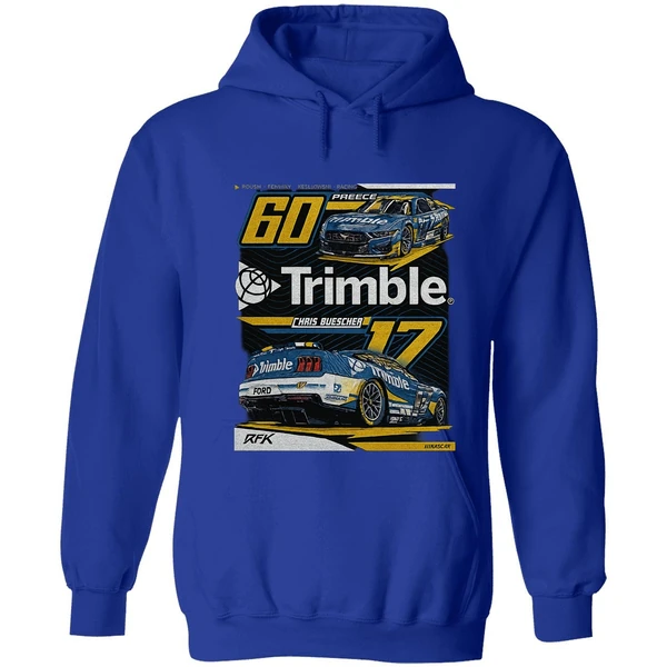 Nascar Rfk Trimble Chais Buescher 60 Preece Hoodie - Image 3