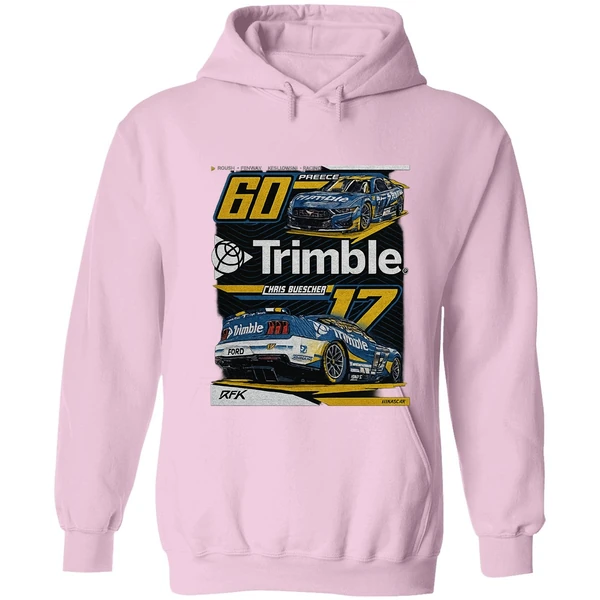 Nascar Rfk Trimble Chais Buescher 60 Preece Hoodie - Image 4