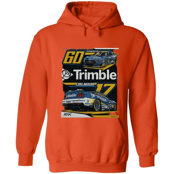 Nascar Rfk Trimble Chais Buescher 60 Preece Hoodie - Image 5