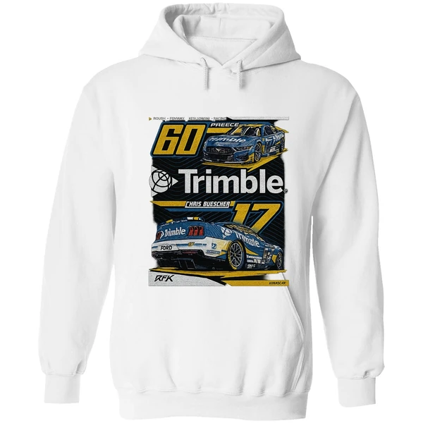Nascar Rfk Trimble Chais Buescher 60 Preece Hoodie - Image 6