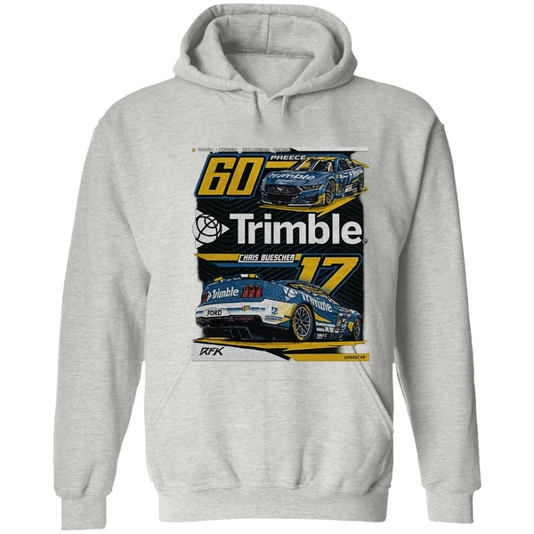 Nascar Rfk Trimble Chais Buescher 60 Preece Hoodie - Image 7