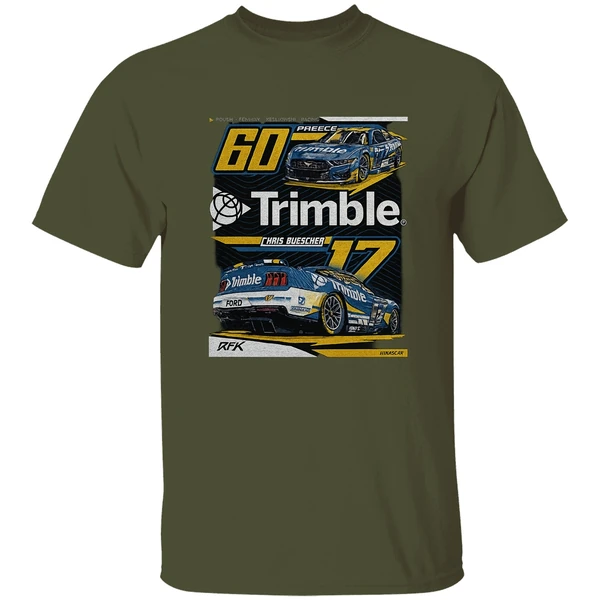 Nascar Rfk Trimble Chais Buescher 60 Preece Shirt - Image 3