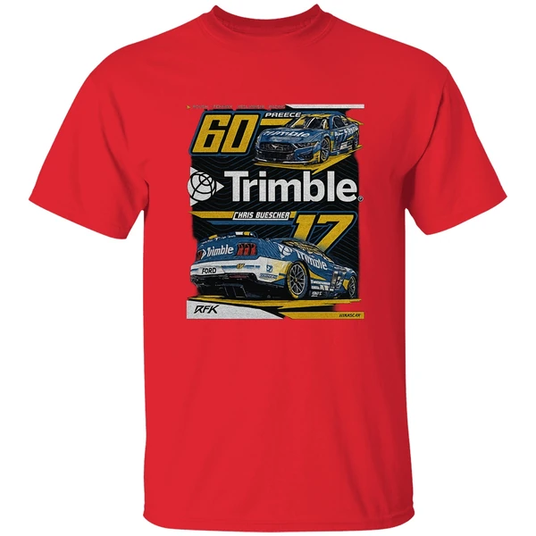 Nascar Rfk Trimble Chais Buescher 60 Preece Shirt - Image 6