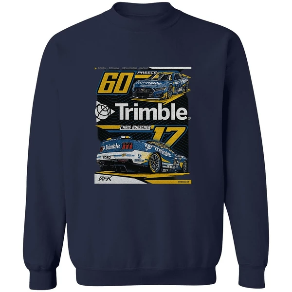 Nascar Rfk Trimble Chais Buescher 60 Preece Sweatshirt - Image 5