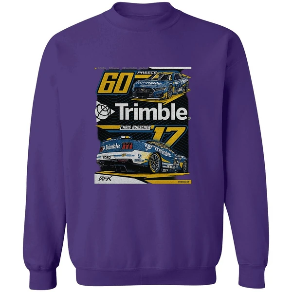 Nascar Rfk Trimble Chais Buescher 60 Preece Sweatshirt - Image 6