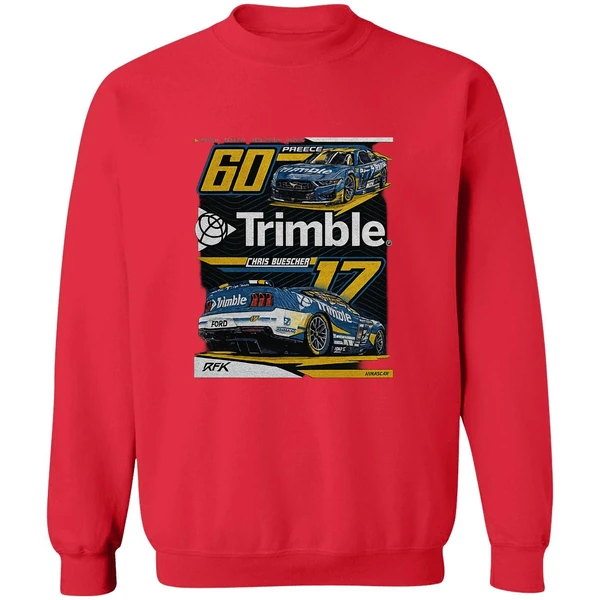 Nascar Rfk Trimble Chais Buescher 60 Preece Sweatshirt - Image 7