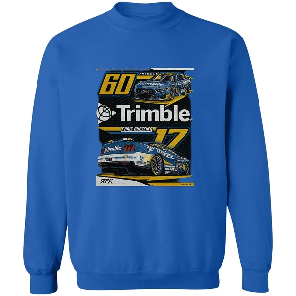Nascar Rfk Trimble Chais Buescher 60 Preece Sweatshirt - Image 8