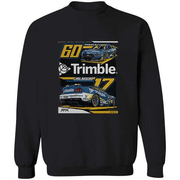 Nascar Rfk Trimble Chais Buescher 60 Preece Sweatshirt - Image 9