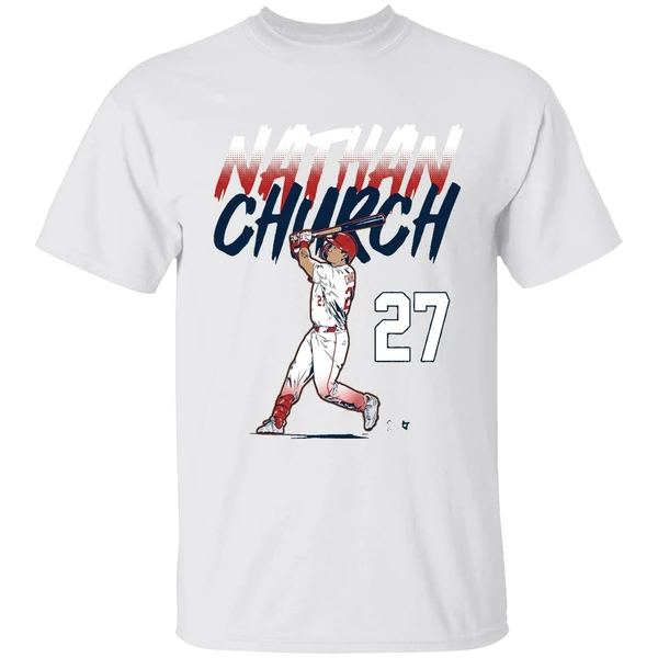 Nathan Church Slugger Swing Number Shirt