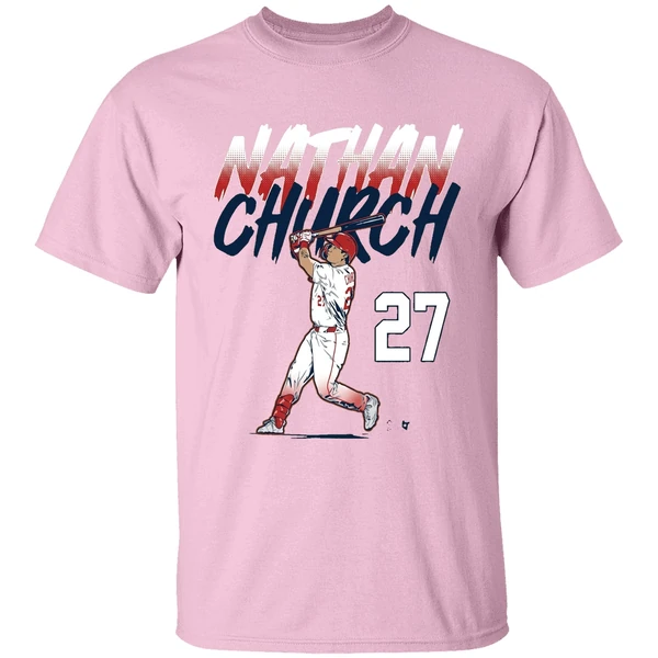 Nathan Church Slugger Swing Number Shirt - Image 2
