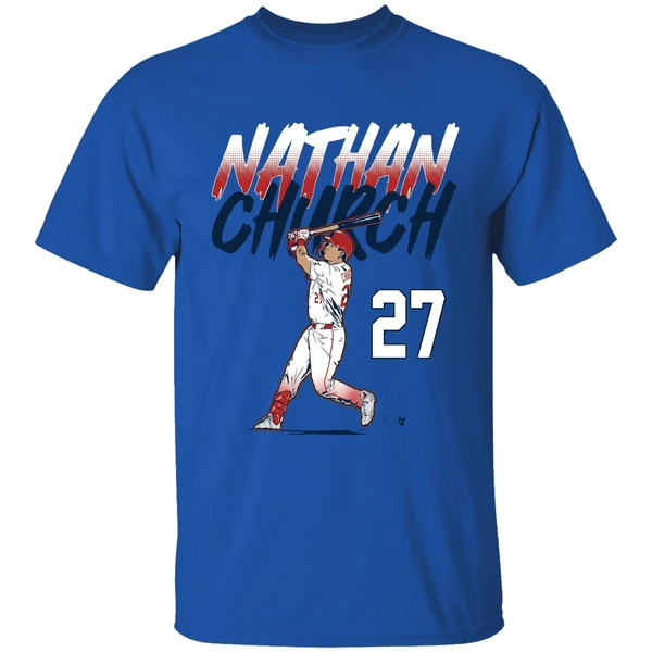 Nathan Church Slugger Swing Number Shirt - Image 5