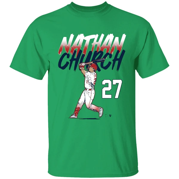 Nathan Church Slugger Swing Number Shirt - Image 8