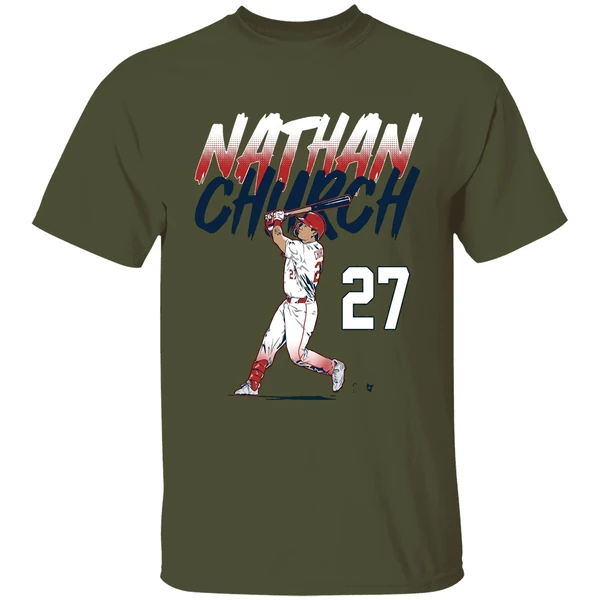 Nathan Church Slugger Swing Number Shirt - Image 9
