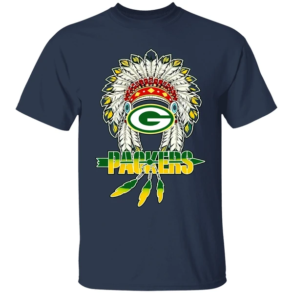 Native American Green Bay Packers Logo Shirt - Image 4
