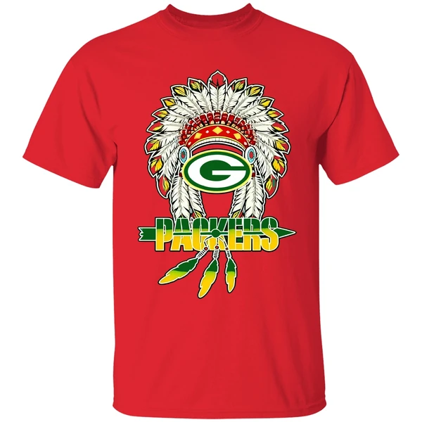 Native American Green Bay Packers Logo Shirt - Image 6